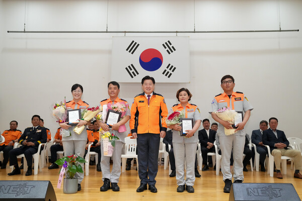 의용소방대 소방기술경연대회 (사진= 제주자치도 제공)