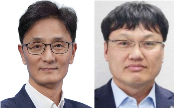 신임 CEO에 내정된 신한투자증권 이선훈 부사장(왼쪽)과 신한카드 박창훈 본부장. 신한금융 제공.