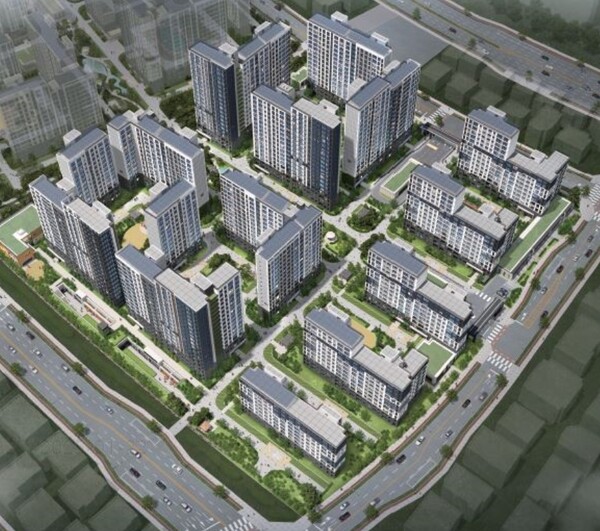 전용 55㎡ 단일 주택형으로 구성되는 3기 신도시 고양창릉지구 A4블록의 조감도. LH