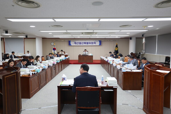 전라남도의회 예산결산특별위원회(위원장 나광국·더불어민주당·무안2)가 지난 12일부터 이틀간 전남도와 도교육청의 2024회계연도 결산 및 예비비 지출 심사를 원안대로 의결하며 제3기 활동을 마무리했다.사진/전남도의회