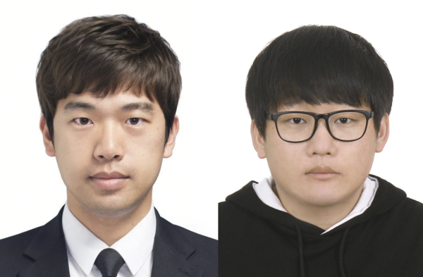 조선대 김정수(좌) 교수, 김윤태 박사과정생./조선대