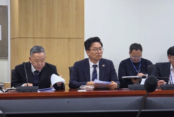 국회 산업통상자원중소벤처기업위원회에서 법안 심사중인 더불어민주당 정진욱 의원. 의원실. 