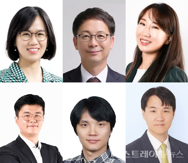 삼성바이오로직스 2026년 임원 승진 명단. 왼쪽 위에서부터 시계방향으로 김희정 부사장, 정형남 부사장, 안소연 상무, 황준호 상무, 차영필 상무, 유동선 상무. 삼성바이오로직스 제공